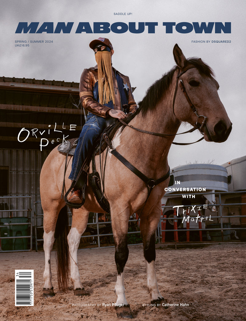 Orville Peck Covers Man About Town's Spring/Summer 2024 Issue, Wearing Dsquared2