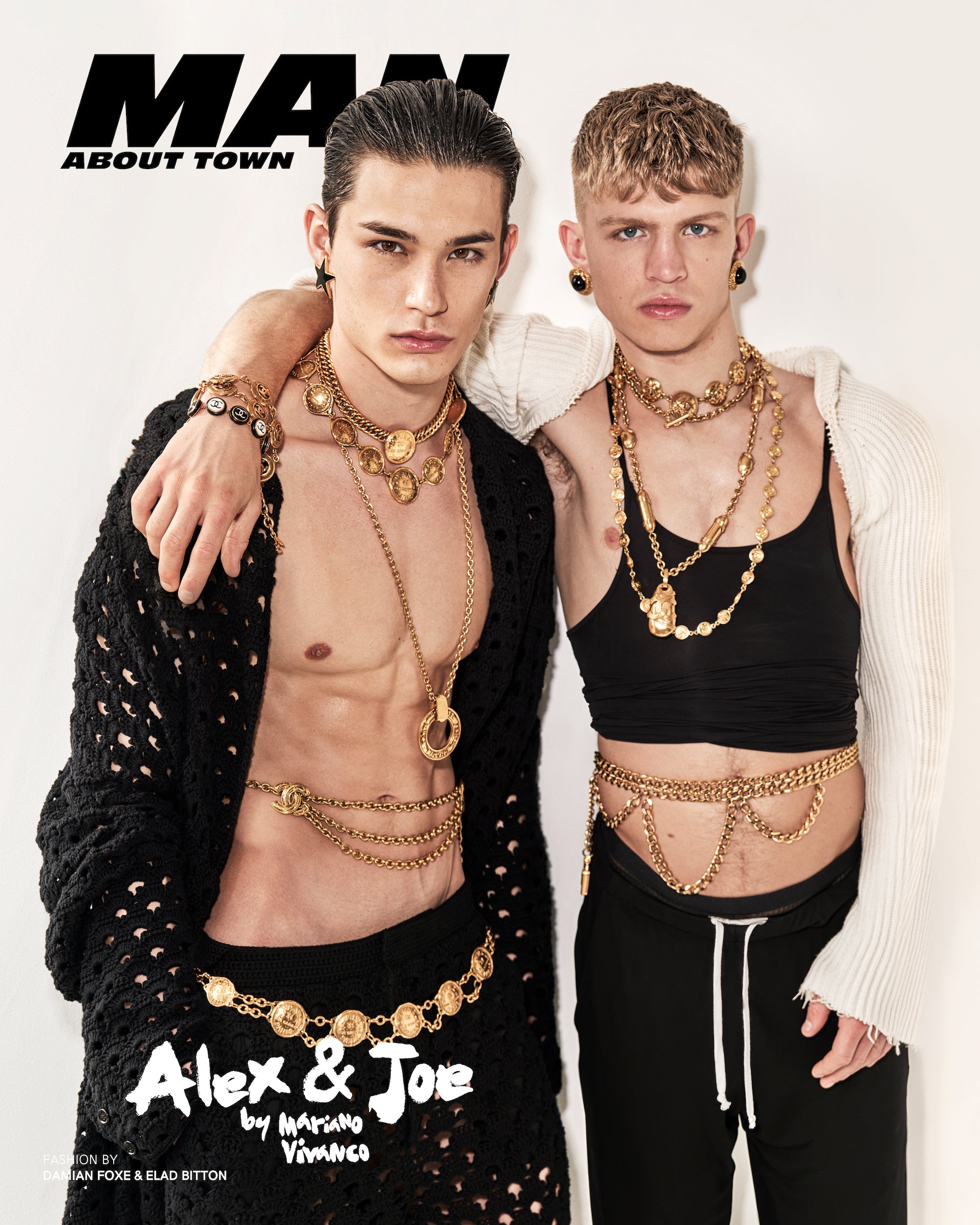Alex Schlab and Joe Russell Covers Man About Town's Spring/Summer 2023 Issue Shot by Mariano Vivanco