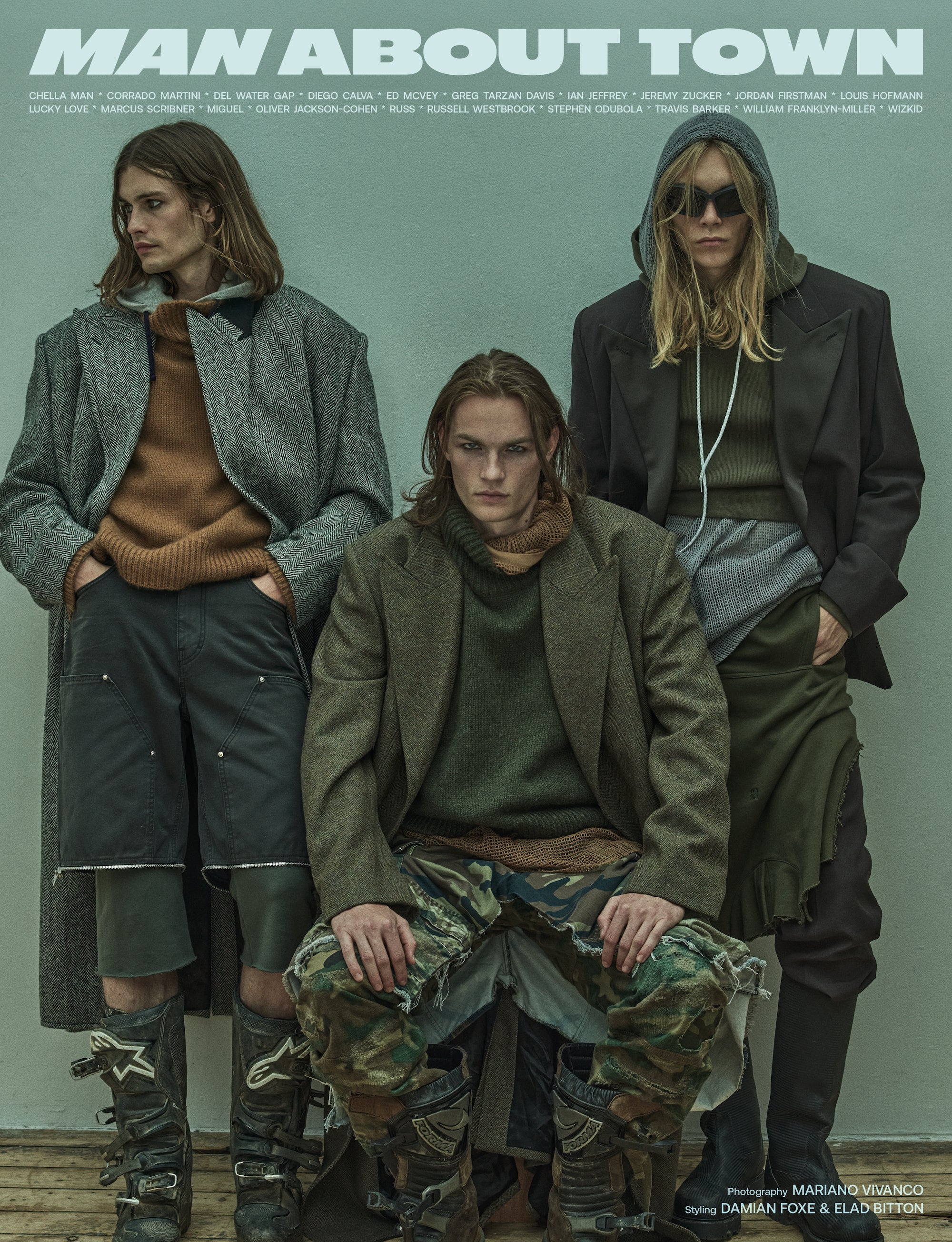 Harrison Page, Dylan Lloyd Court and Kit Warrington Cover Man About Town's Autumn/Winter 2023 Issue
