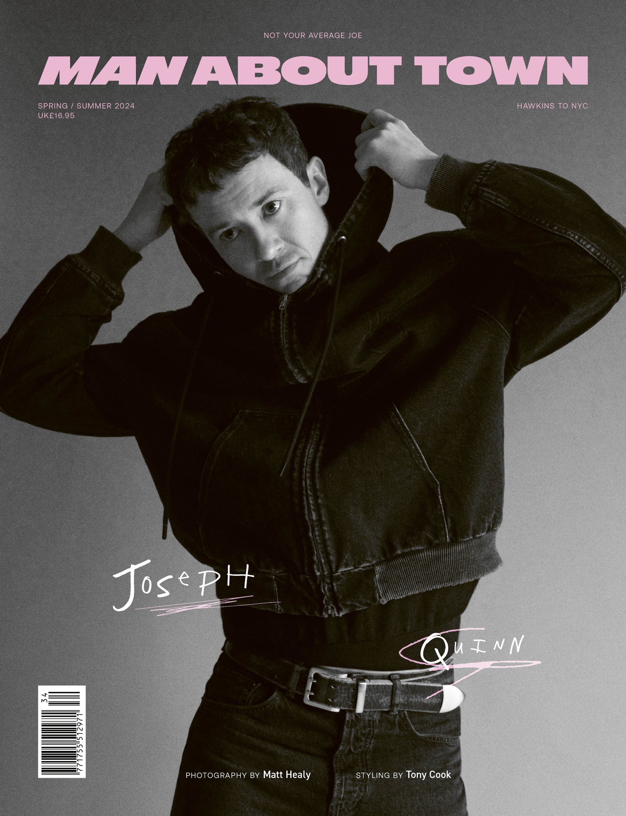 Joseph Quinn Covers Man About Town's Spring/Summer 2024 Issue