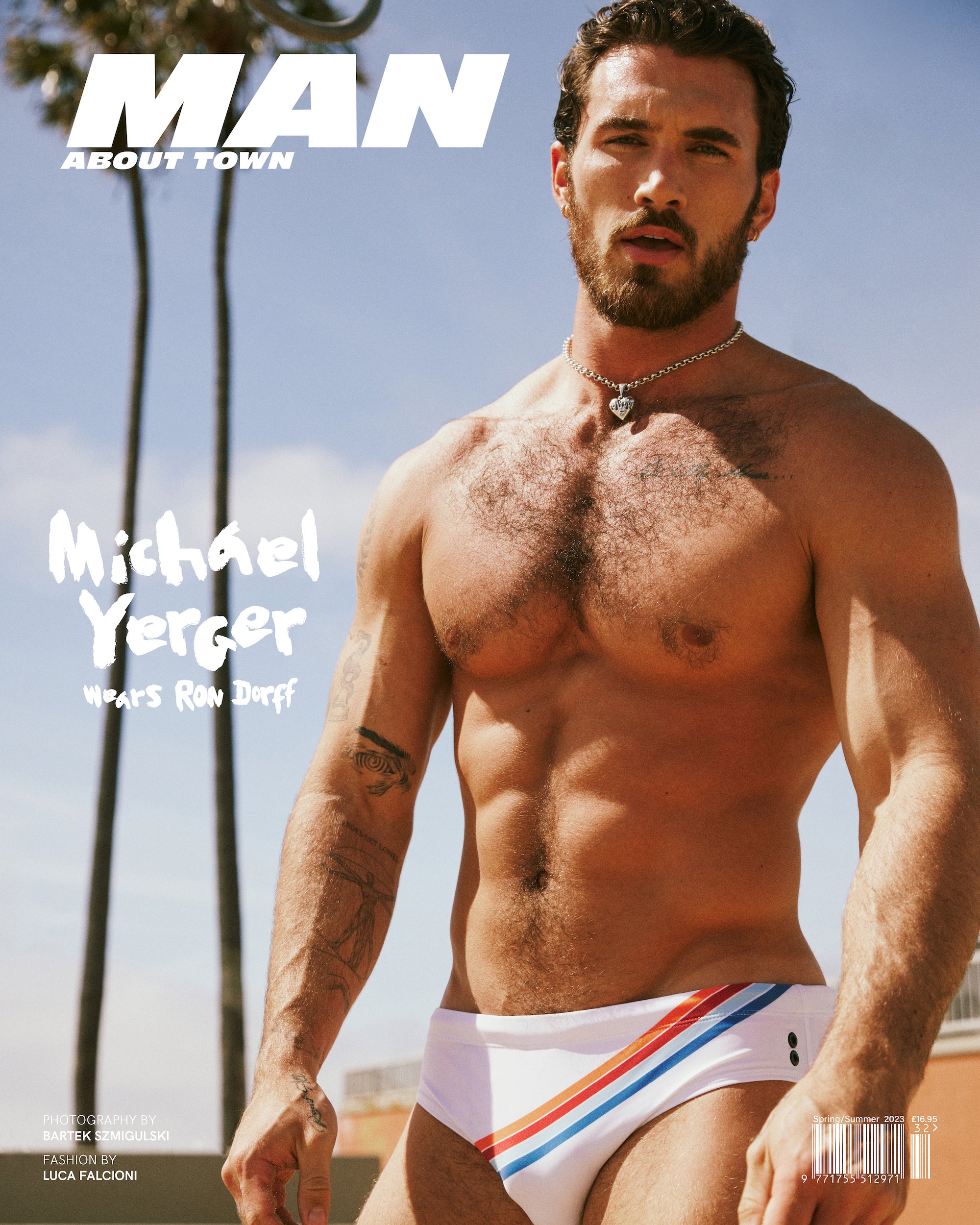 Michael Yerger Covers Man About Town's Spring/Summer 2023 Issue Wearing Rondorff