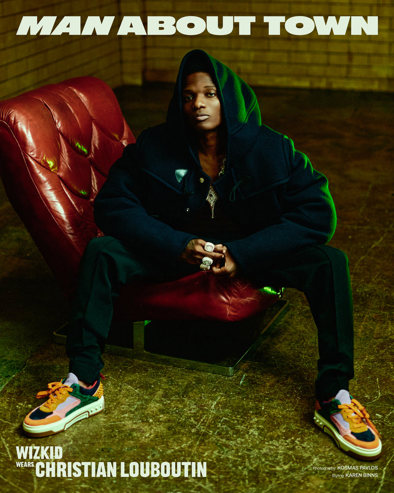 Wizkid Covers Man About Town's Autumn/Winter 2023 Issue, Wearing Christian Louboutin