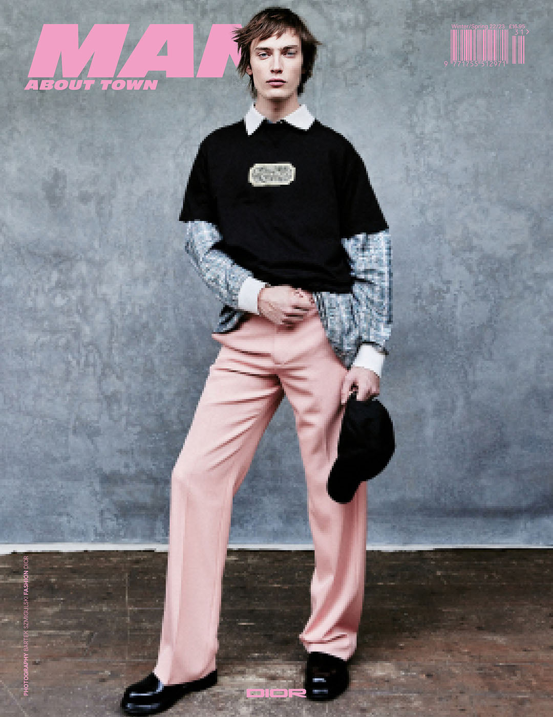 Freek Iven covers Man About Town's Winter/Spring 2022/23 Issue in Dior