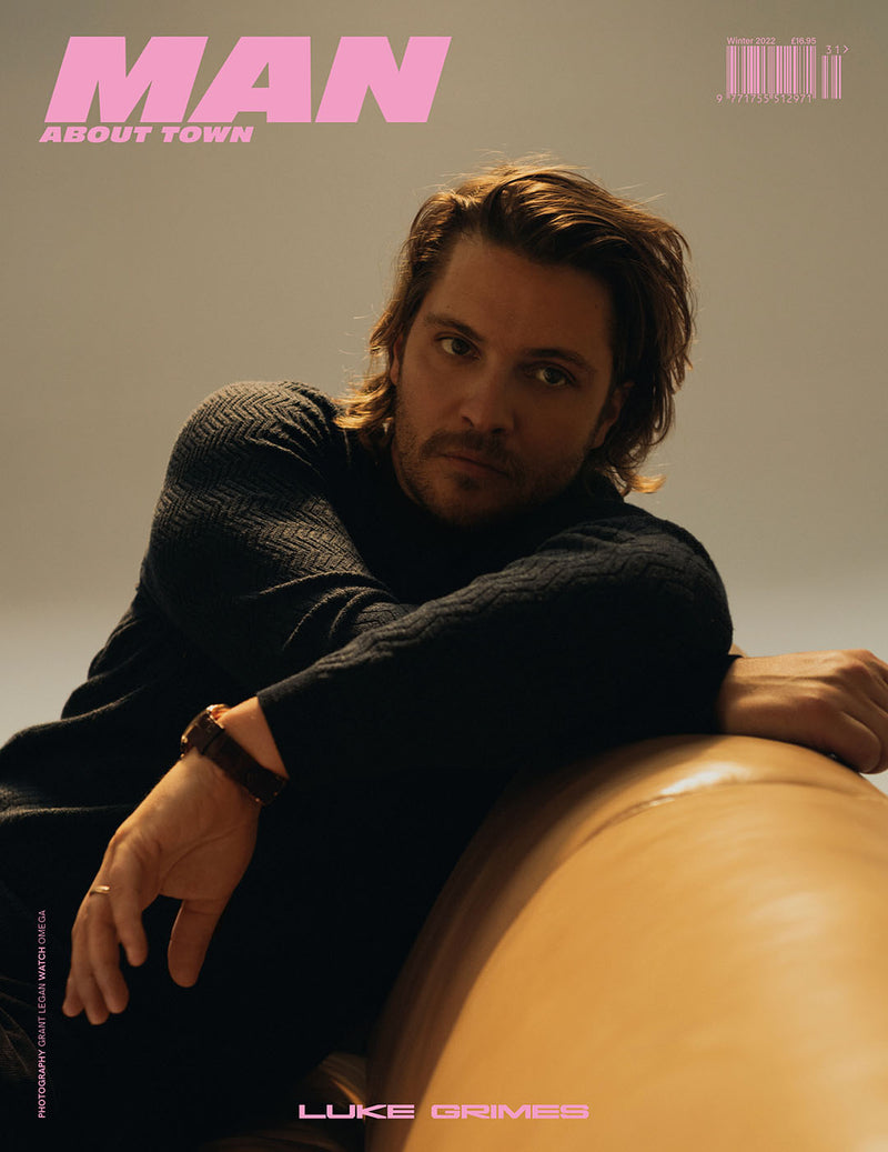 Luke Grimes covers Man About Town's Winter/Spring 2022/23 Issue